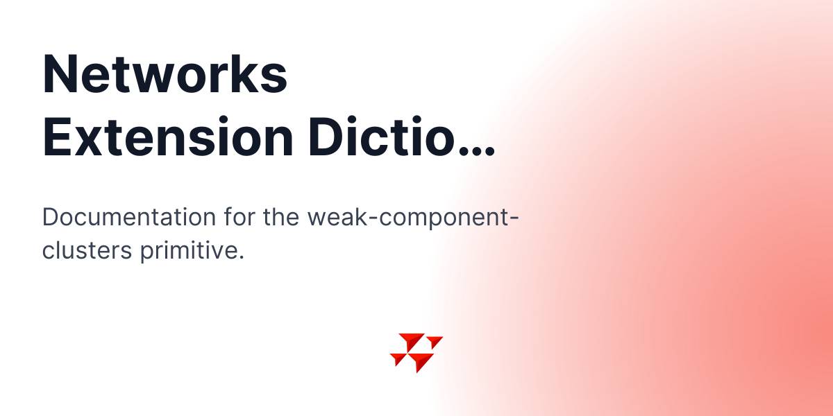 Networks Extension Dictionary: weak-component-clusters - NetLogo 7.0.3 ...