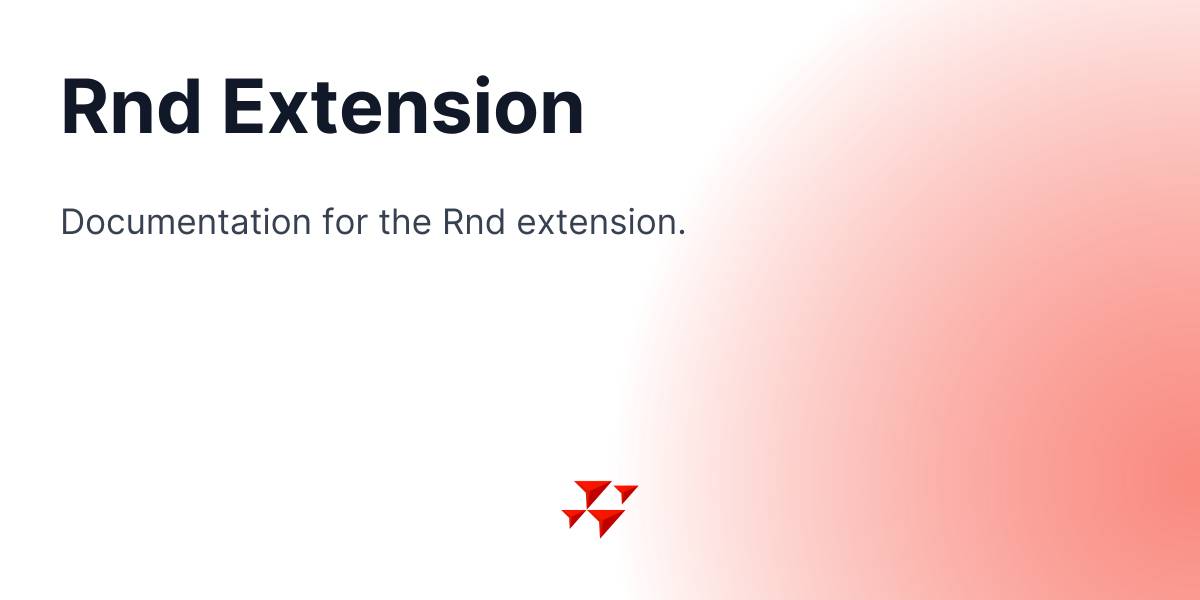 Web Samples Rnd Rnd Extension - NetLogo 7.0.3 User Manual