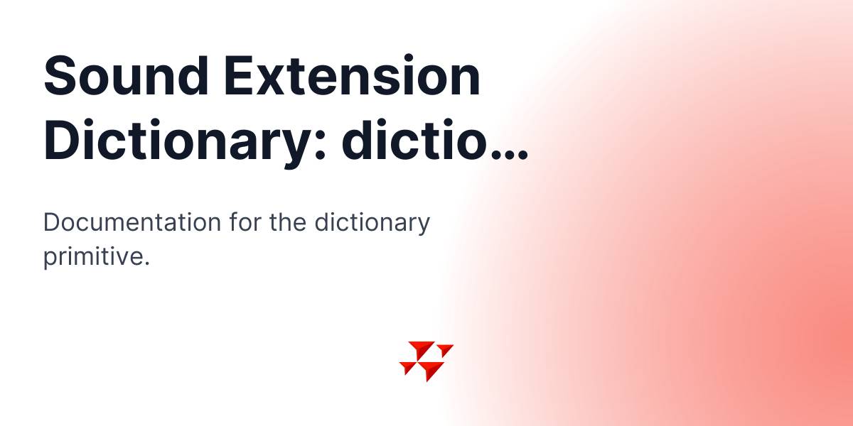 Sound Extension Dictionary: dictionary - NetLogo 7.0.3 User Manual